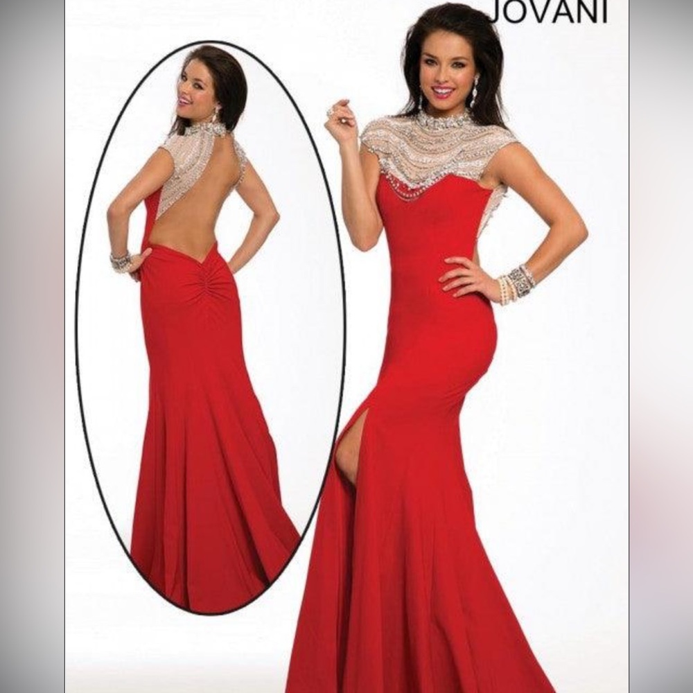Jovani Red Evening Gown
